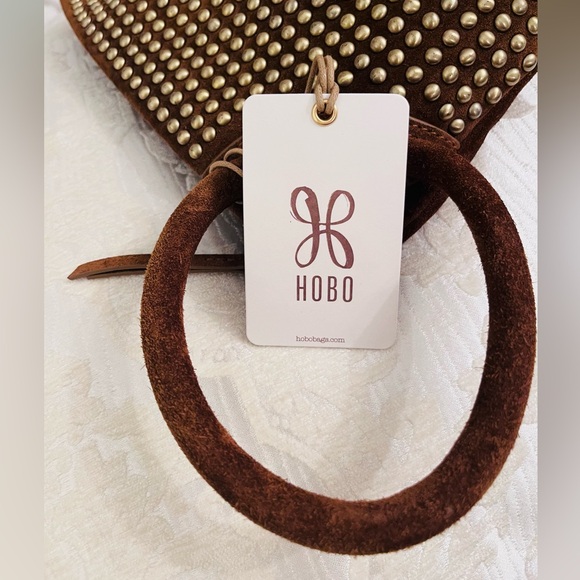 HOBO Maggie studded leather clutch. 100%leather New With Tags - Picture 5 of 7